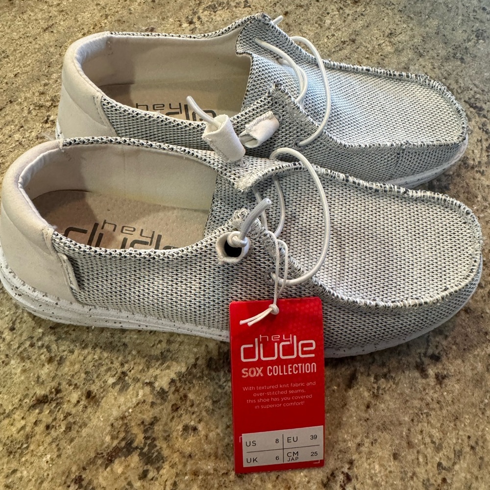 Hey Dude Sox Collection Light Gray Casual Shoes